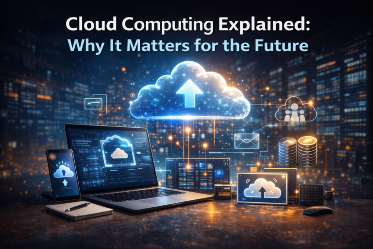 Cloud computing technology connecting devices and online data