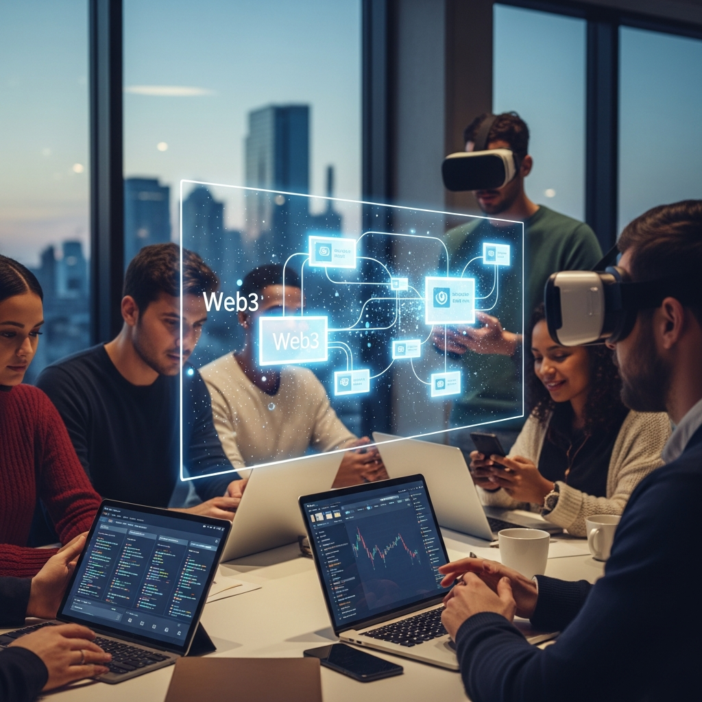 Web3 decentralized internet and blockchain based digital future